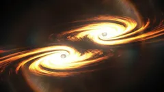 Jak srážky galaxií vytvářejí páry supermasivních černých děr